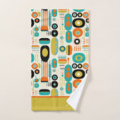 Motif abstrait vibrant de style moderne du milieu (Serviette à main)