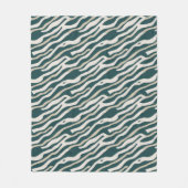 Motif Abstrait Wavy Lines - couverture Sherpa (Devant)