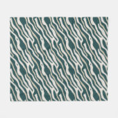 Motif Abstrait Wavy Lines - couverture Sherpa (Devant (Horizontal))
