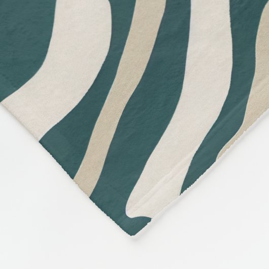 Motif Abstrait Wavy Lines - couverture Sherpa (Coin)