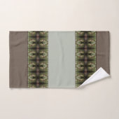 Motif Accentué De Vert Et Brown (Serviette à main)