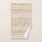 Motif africain de la tribu Gold White (Serviette à main)