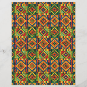 Motif Africain Kente double face papier de dépôt