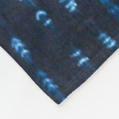 Motif africain (Mali) Indigo | Couverture Polaire (Coin)