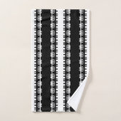 Motif africain rythme ébène (Serviette à main)