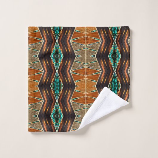 Motif Afrocentré : (Gant de toilette)