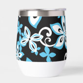 MOTIF ALOHA HAWAII EN NOIR/BLEU (Gauche)