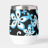MOTIF ALOHA HAWAII EN NOIR/BLEU (Arrière)