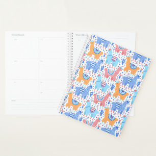 Motif Alpaca coloré clair