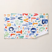 Motif alphabet (Serviette à main)