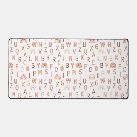 Motif Alphabet arc-en-ciel amusant (Recto)