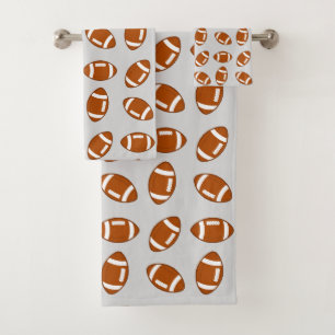 Motif américain de balle de football sur gris clai