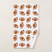 Motif américain de football blanc (Serviette à main)