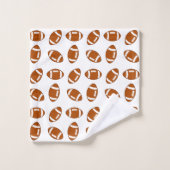 Motif américain de football blanc (Gant de toilette)