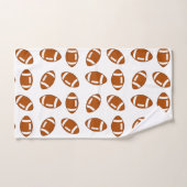 Motif américain de football blanc (Serviette à main)