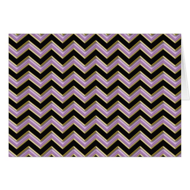Motif Amethyst Gold Black Zigzag (Devant horizontal)