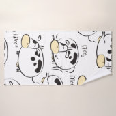 Motif amusant avec des animaux enfantins. Clip vin (Serviette de bain)