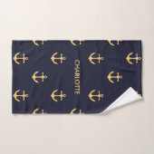 Motif Ancre (Serviette à main)