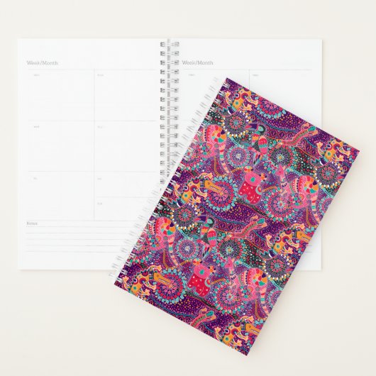 Motif animal de style ethnique | Monogramme (Devant avec enveloppe)