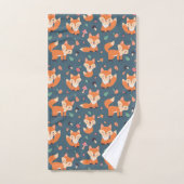 Motif animal du renard orange (Serviette à main)