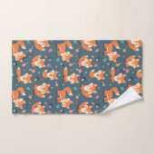 Motif animal du renard orange (Serviette à main)