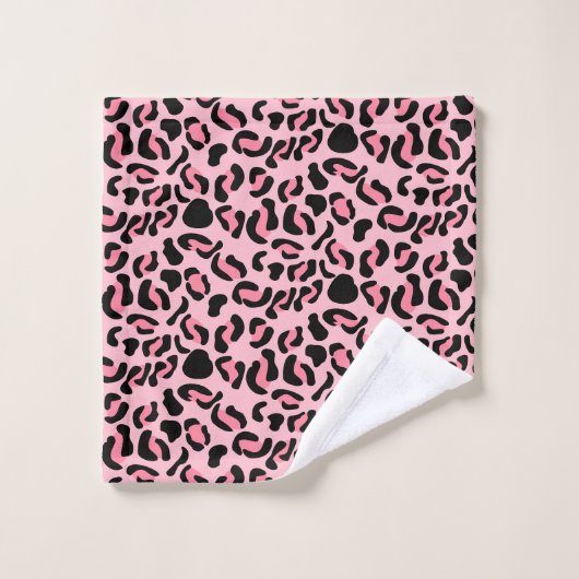 Motif animal léopard rose moderne (Gant de toilette)