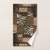Motif animalier africain patchwork • Audacieux et  (Serviette à main)