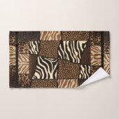 Motif animalier africain patchwork • Audacieux et  (Serviette à main)