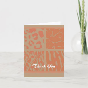 Motif animalier orange Merci