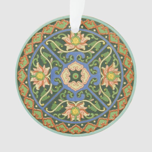 Motif antique cloisonné chinois : Vert Jade (devant)