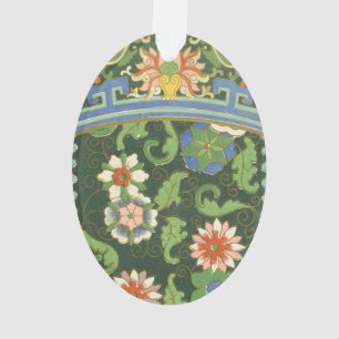 Motif antique cloisonné chinois : Vert Jade