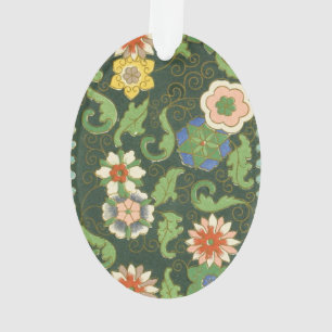 Motif antique cloisonné chinois : Vert Jade