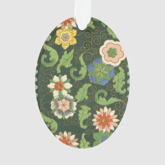 Motif antique cloisonné chinois : Vert Jade (dos)