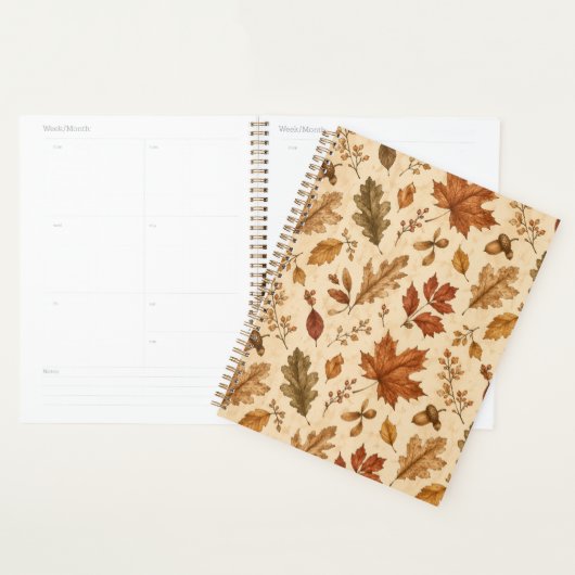 Motif aquarelle de feuilles d'automne (Devant avec enveloppe)