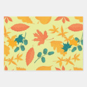 Motif aquarelle de feuilles d'automne tombant  (Devant 2)