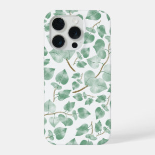 Motif aquarelle de feuilles vert sauge minimal