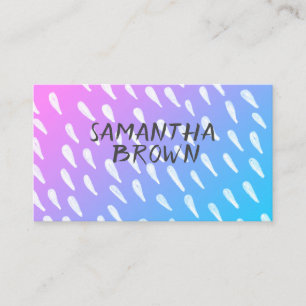 motif aquarelle design cartes de visite personnali