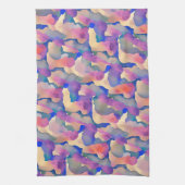 Motif aquarelle multicolore - Torchons de cuisine (Vertical)
