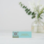 Motif arabe - Étiquette de prix, Carte de visite (Debout devant)