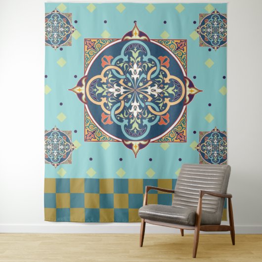 Motif arabe - Tapisserie (En situation)