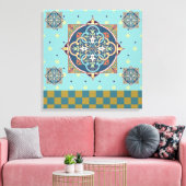 Motif arabe - Toile enveloppée (Insitu(Salon))