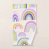 Motif arc-en-ciel couleur mignon dans Bright Paste (Serviette à main)
