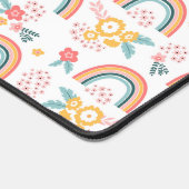 Motif arc-en-ciel fleuri coloré (Coin)