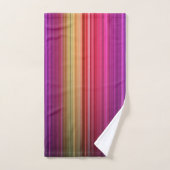 Motif arc-en-ciel vertical acrylique coloré| (Serviette à main)