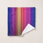 Motif arc-en-ciel vertical acrylique coloré| (Gant de toilette)