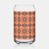 Motif Argyle à carreaux marron corail (Verso)
