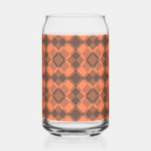 Motif Argyle à carreaux marron corail (Gauche)