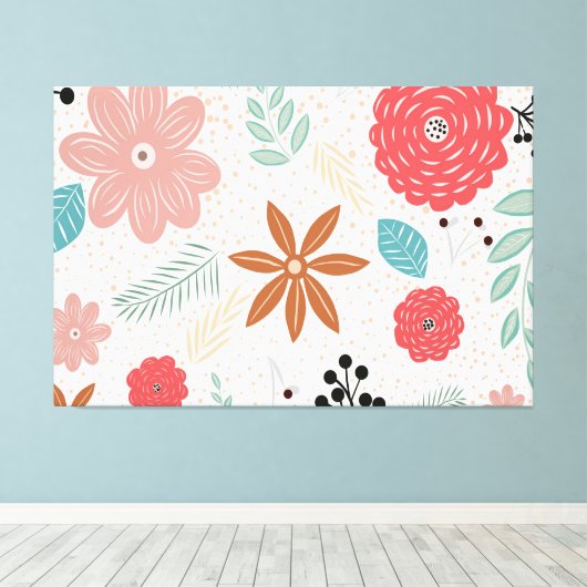 Motif Arrière - plan plante Étiquette Impression (Insitu (Plancher de Bois))