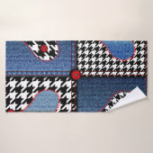 Motif arrière - plan sans couture. Patchwork de de (Serviette de bain)