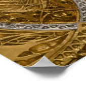Motif Art Déco Argent Et Or (Coin)
